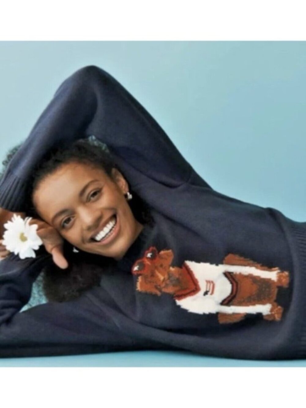 NWT Size XS -Porridge Pullover Sweater Dog Americana Jolene Preppy (NWT US$ 128) - Picture 4 of 16